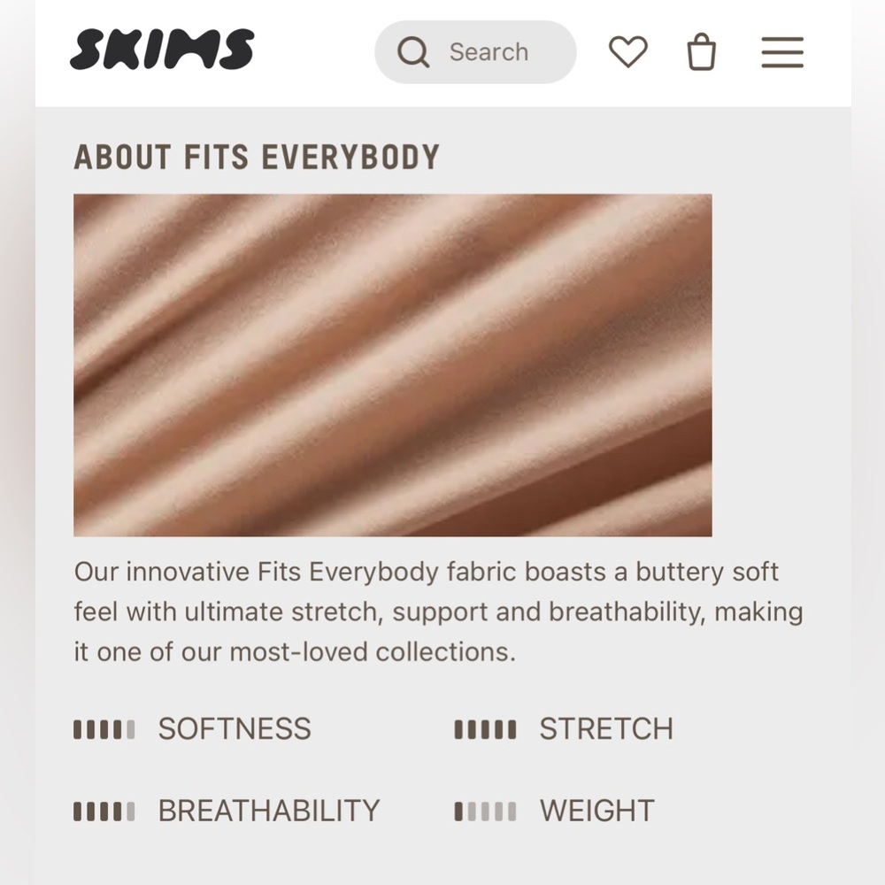 SKIMS Fits Everybody T-shirt, Size M, Retail $48 - Picture 7 of 7